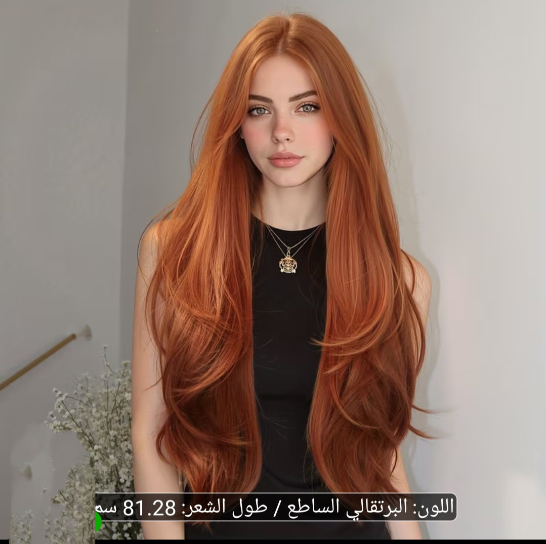 باروكة شعر برتقالي