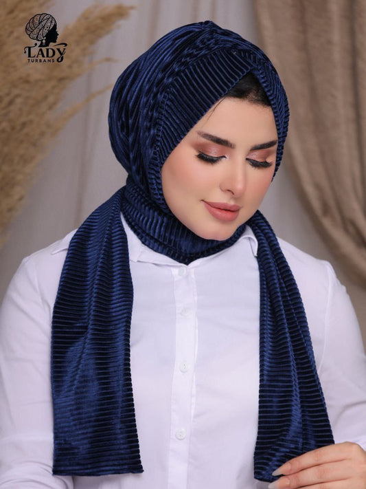 حجاب ربطة مخمل مضلع