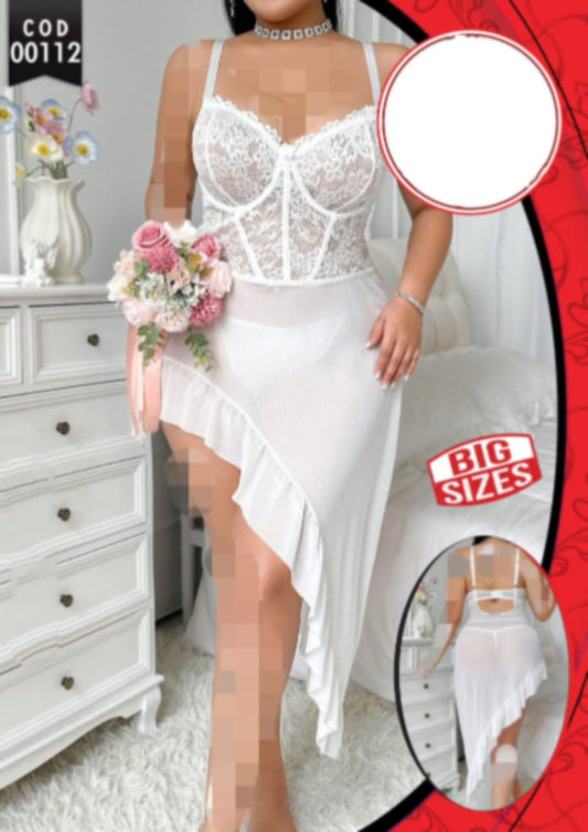 قميص نوم ابيض